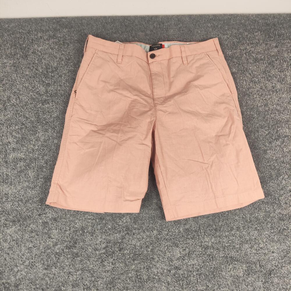 Dockers Shorts Mens 33 Pink Chino Cotton Flat Front Preppy Casual Summer